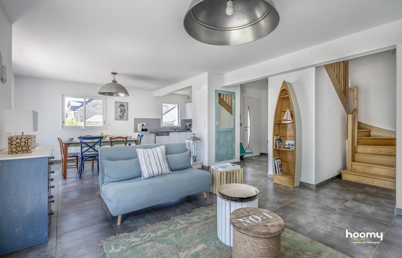 Maison Vue Mer Dans Le Golfe Du Morbihan Baden Esterno foto