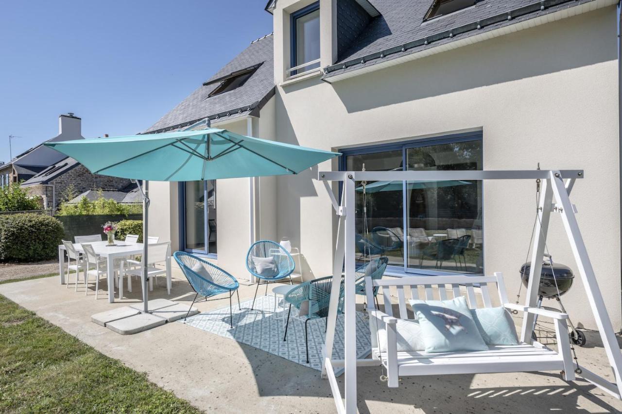 Maison Vue Mer Dans Le Golfe Du Morbihan Baden Esterno foto