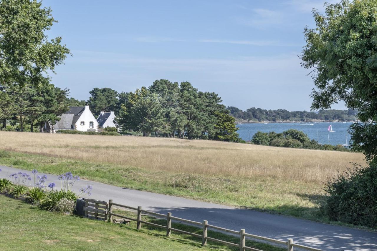Maison Vue Mer Dans Le Golfe Du Morbihan Baden Esterno foto