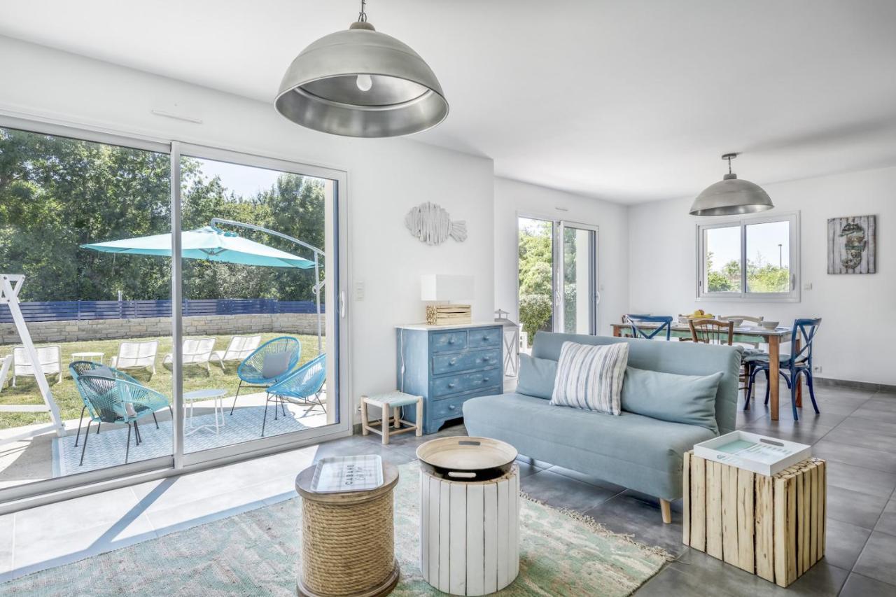 Maison Vue Mer Dans Le Golfe Du Morbihan Baden Esterno foto