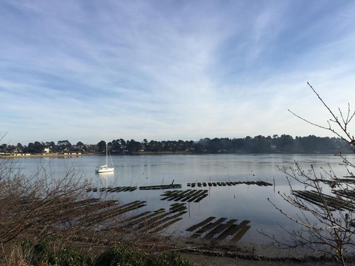 Maison Vue Mer Dans Le Golfe Du Morbihan Baden Esterno foto